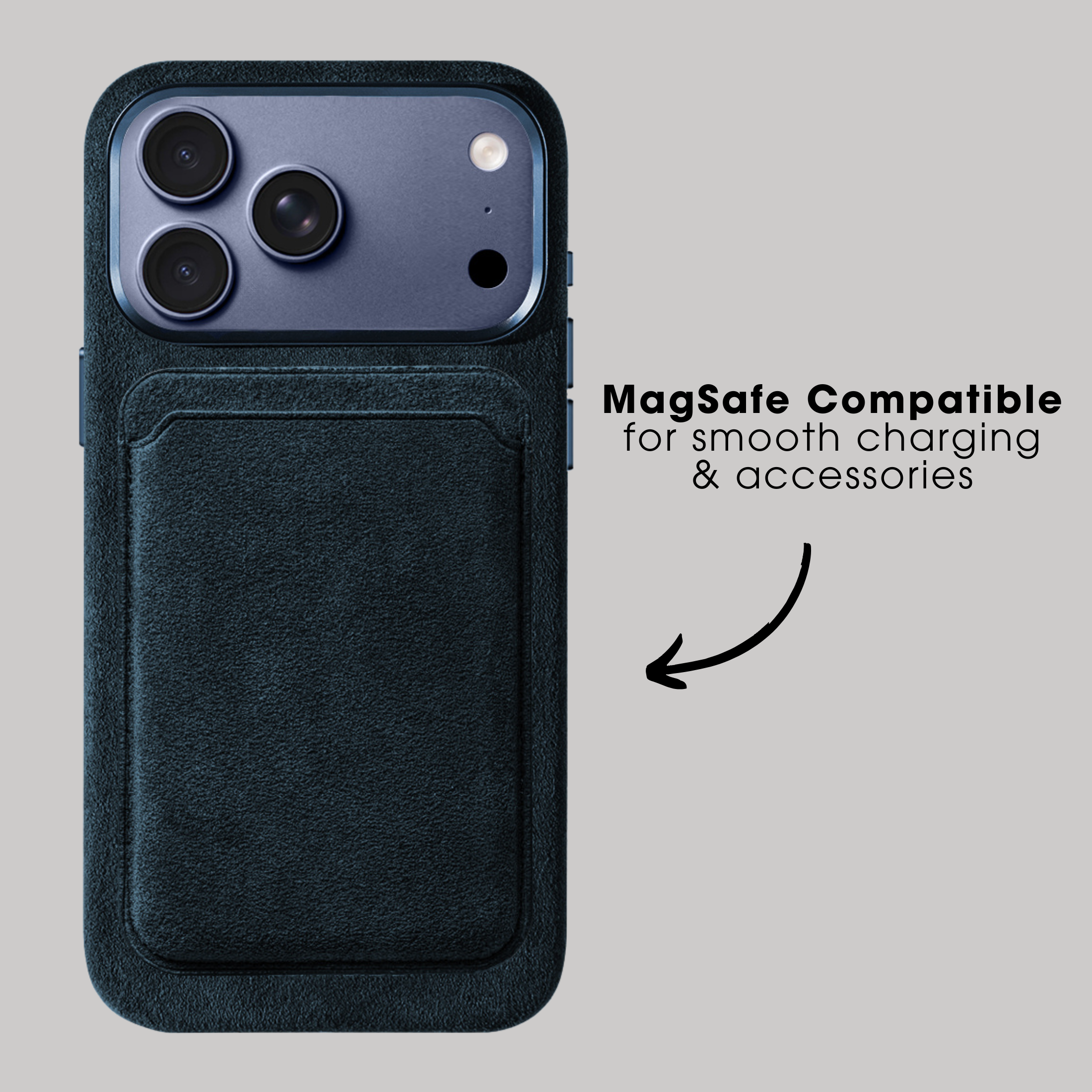 iPhone 17 Pro Max - Alcantara Case - Navy Blue