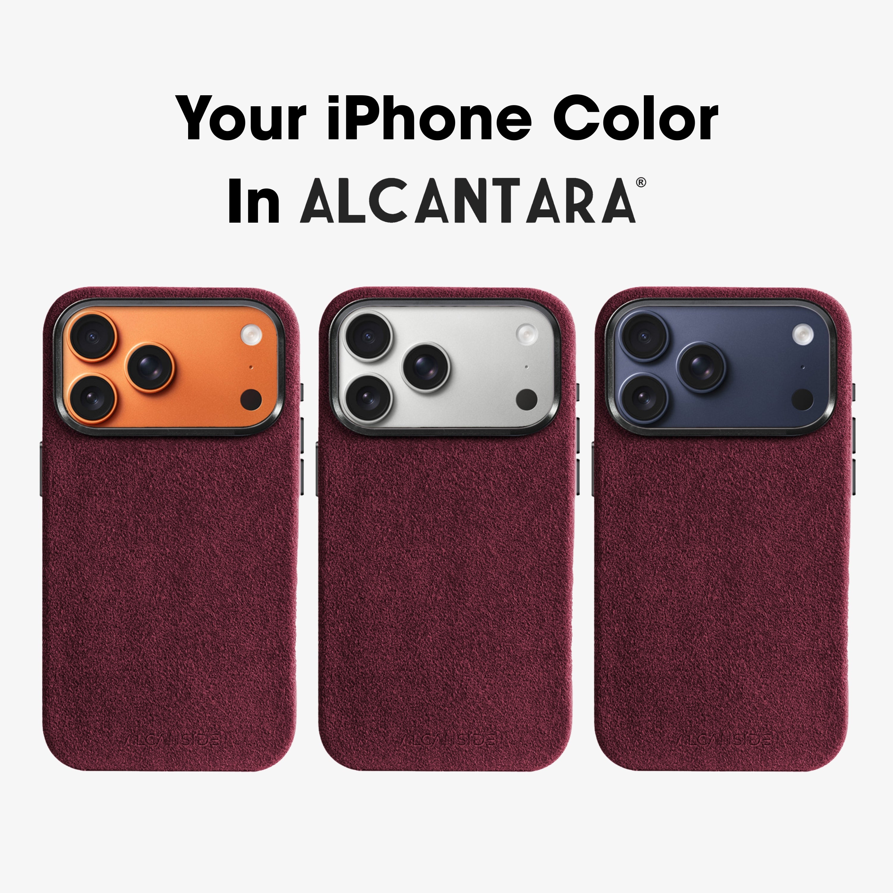 iPhone 17 Pro - Alcantara Case - Wine Red