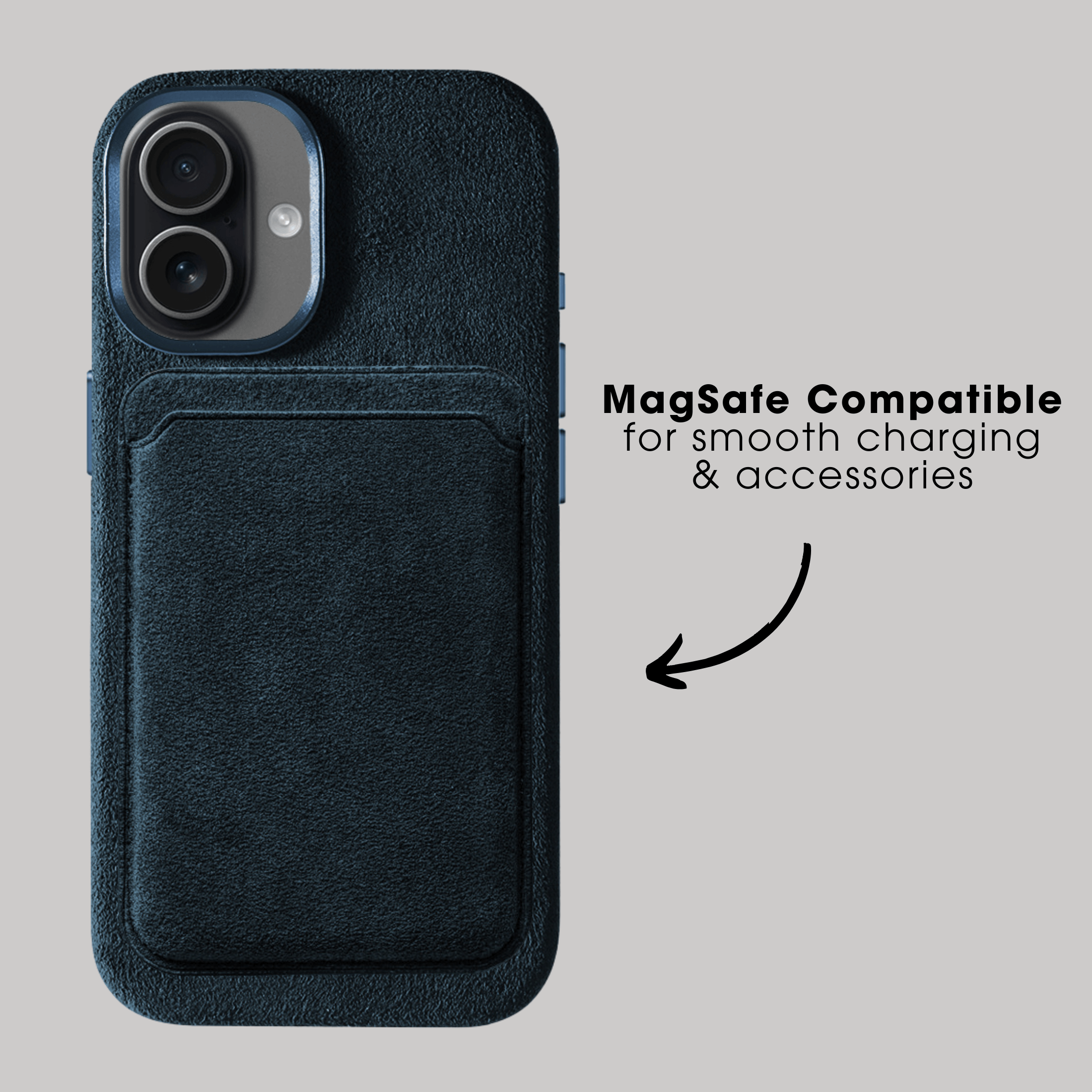 iPhone 17 - Alcantara Case - Navy Blue