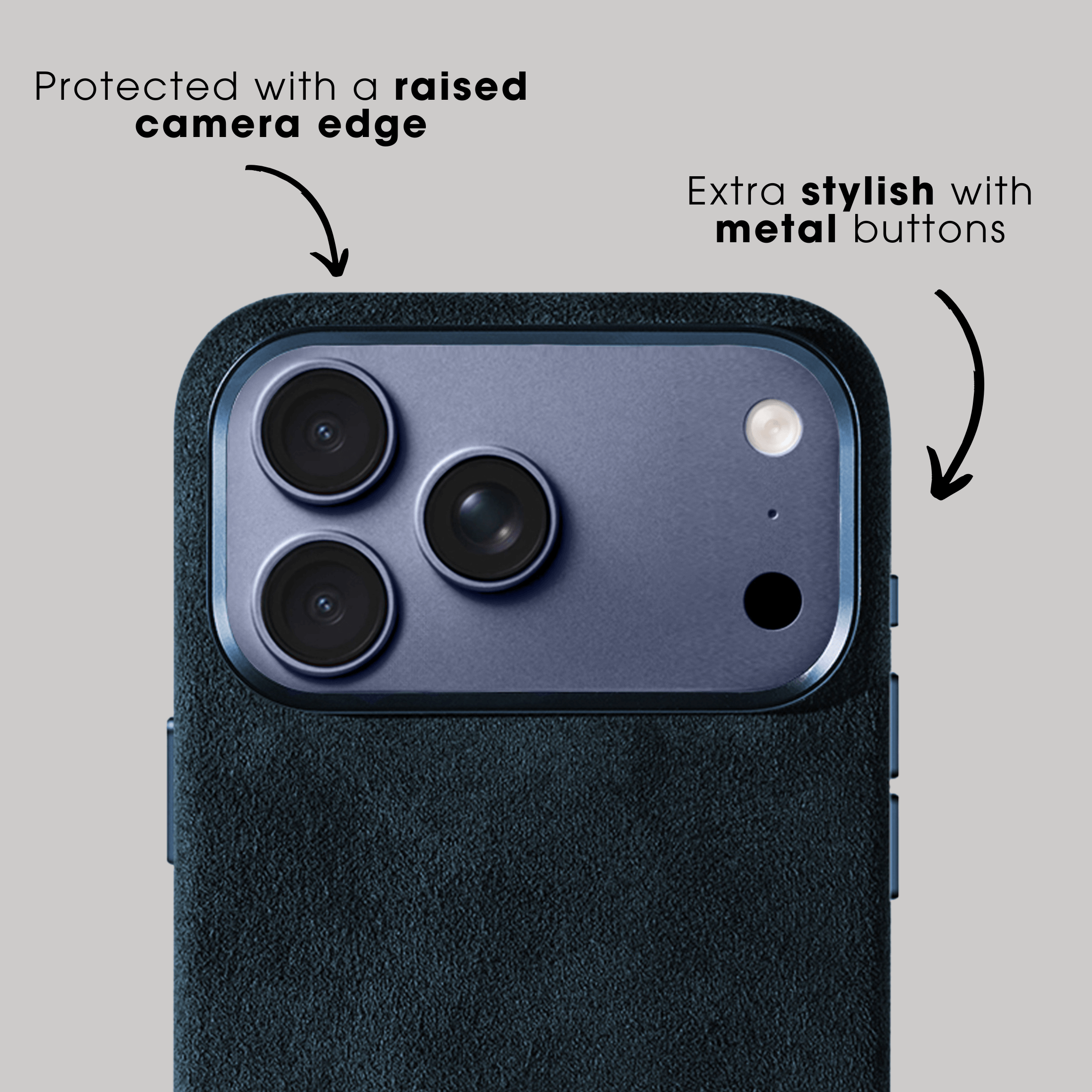 iPhone 17 Pro - Alcantara Case - Navy Blue