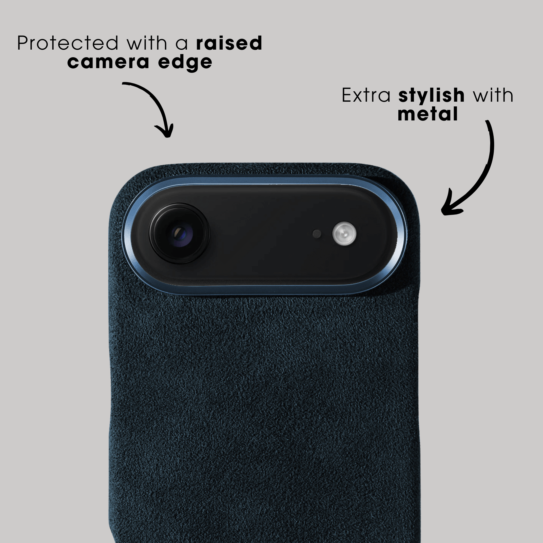 iPhone 17 Air - Alcantara Case - Navy Blue