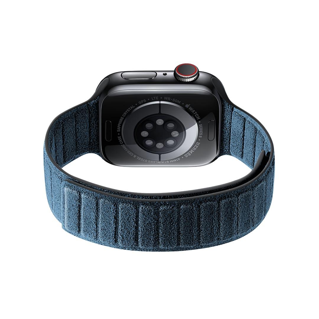 Alcantara Apple Watch Armband – Meerblau – 38/40/41 mm