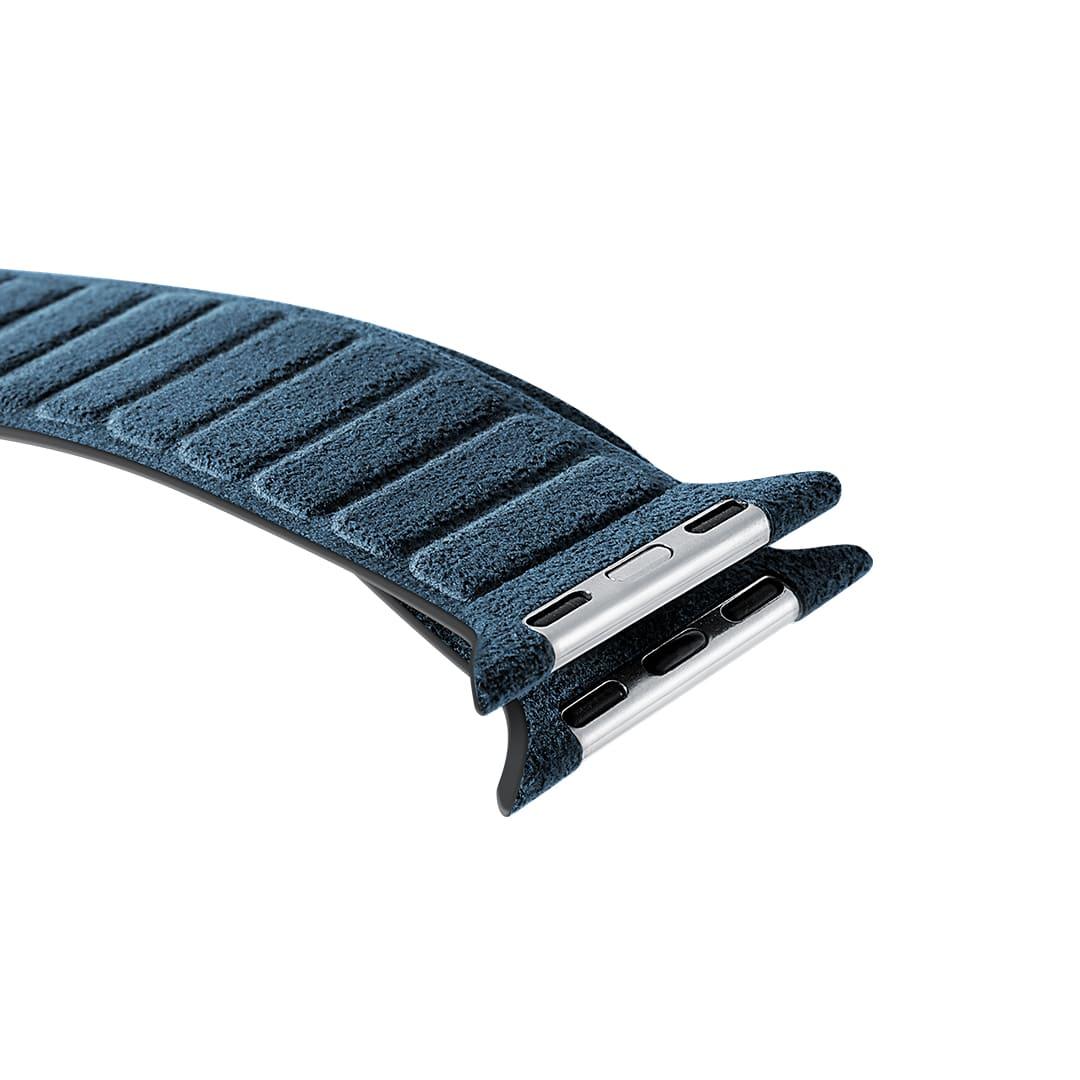 Alcantara-Apple-Watch-Armband – Meerblau – 42/44/45 mm und Ultra (49mm)