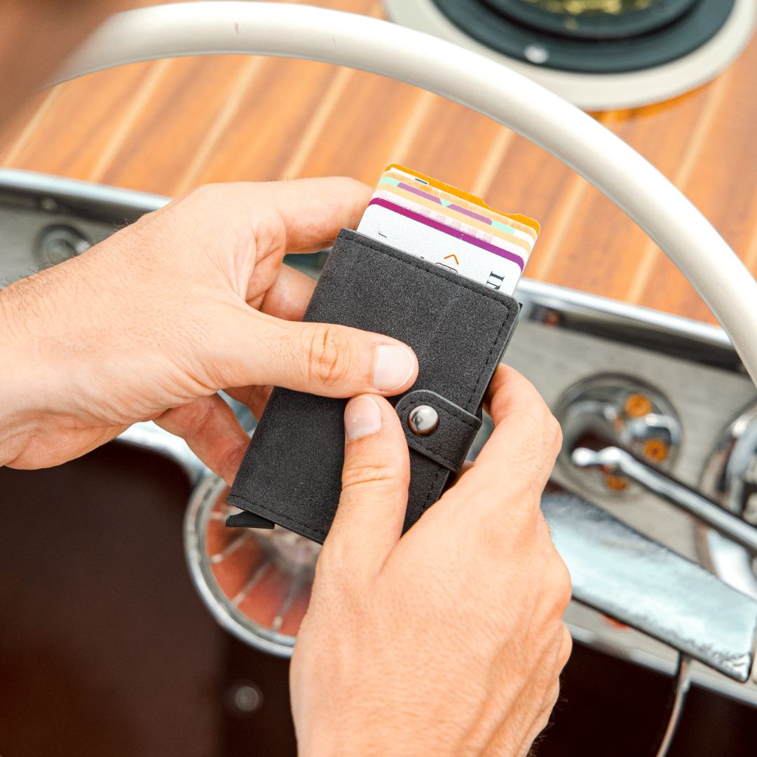 Alcantara Smart Wallet - Space Grey