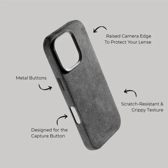 iPhone Alcantara Case - Nardo Gray