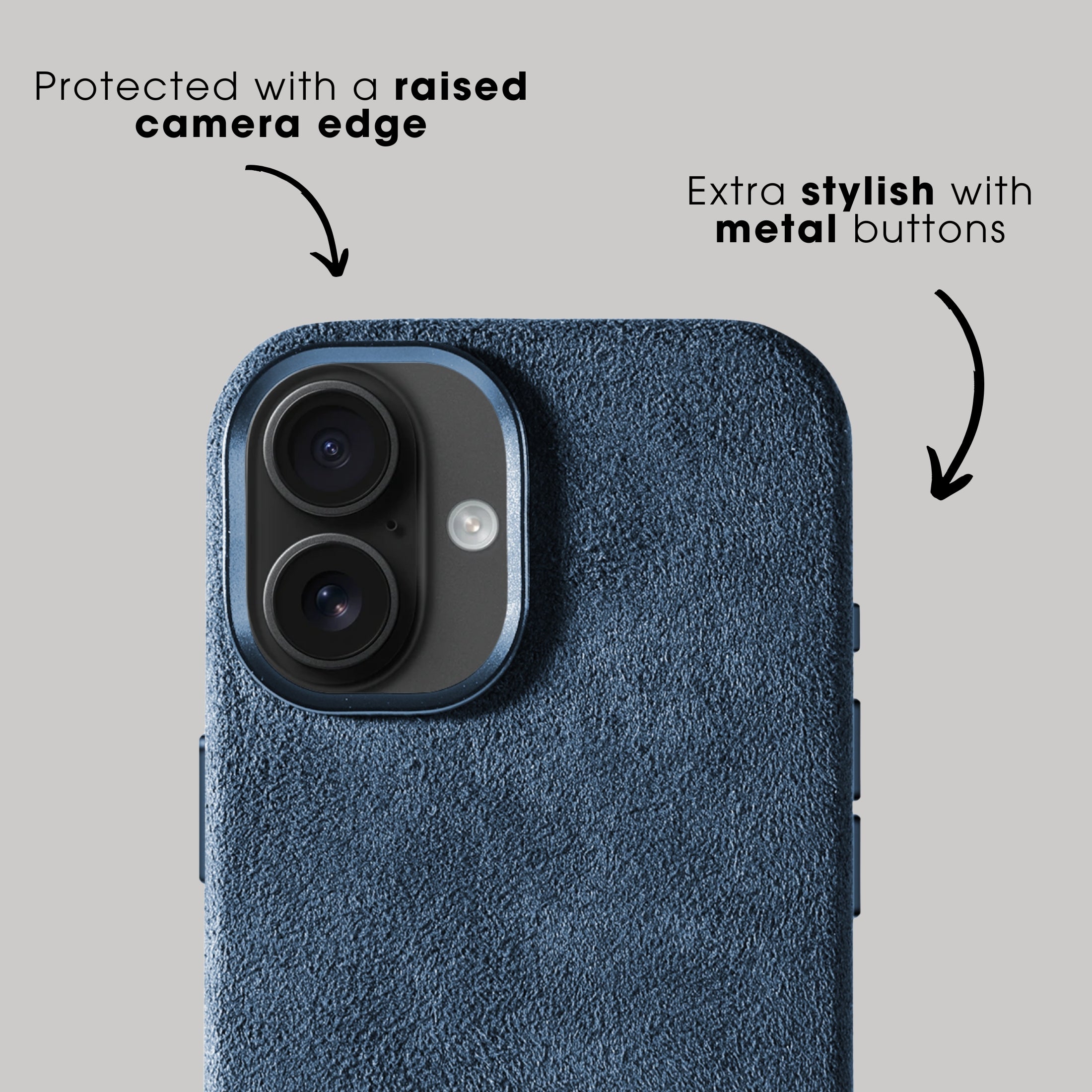 iPhone 17 - Alcantara Case - Ocean Blue