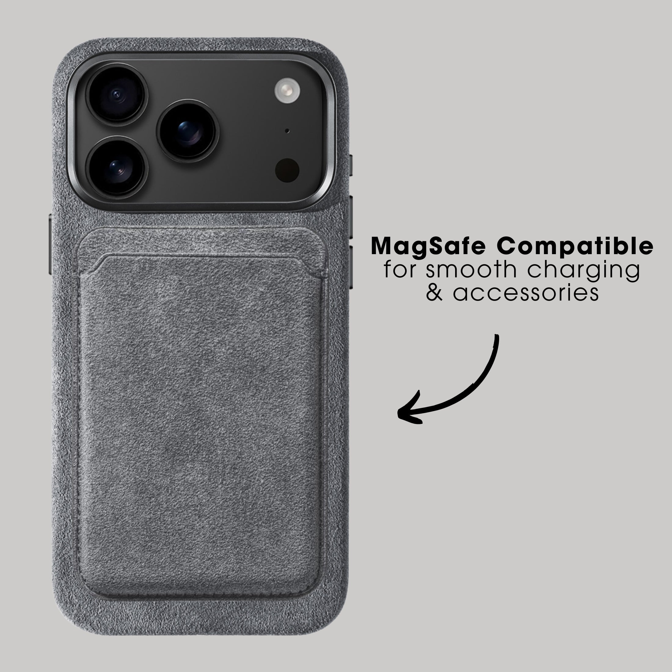 iPhone 17 Pro Max - Alcantara Case - Nardo Gray