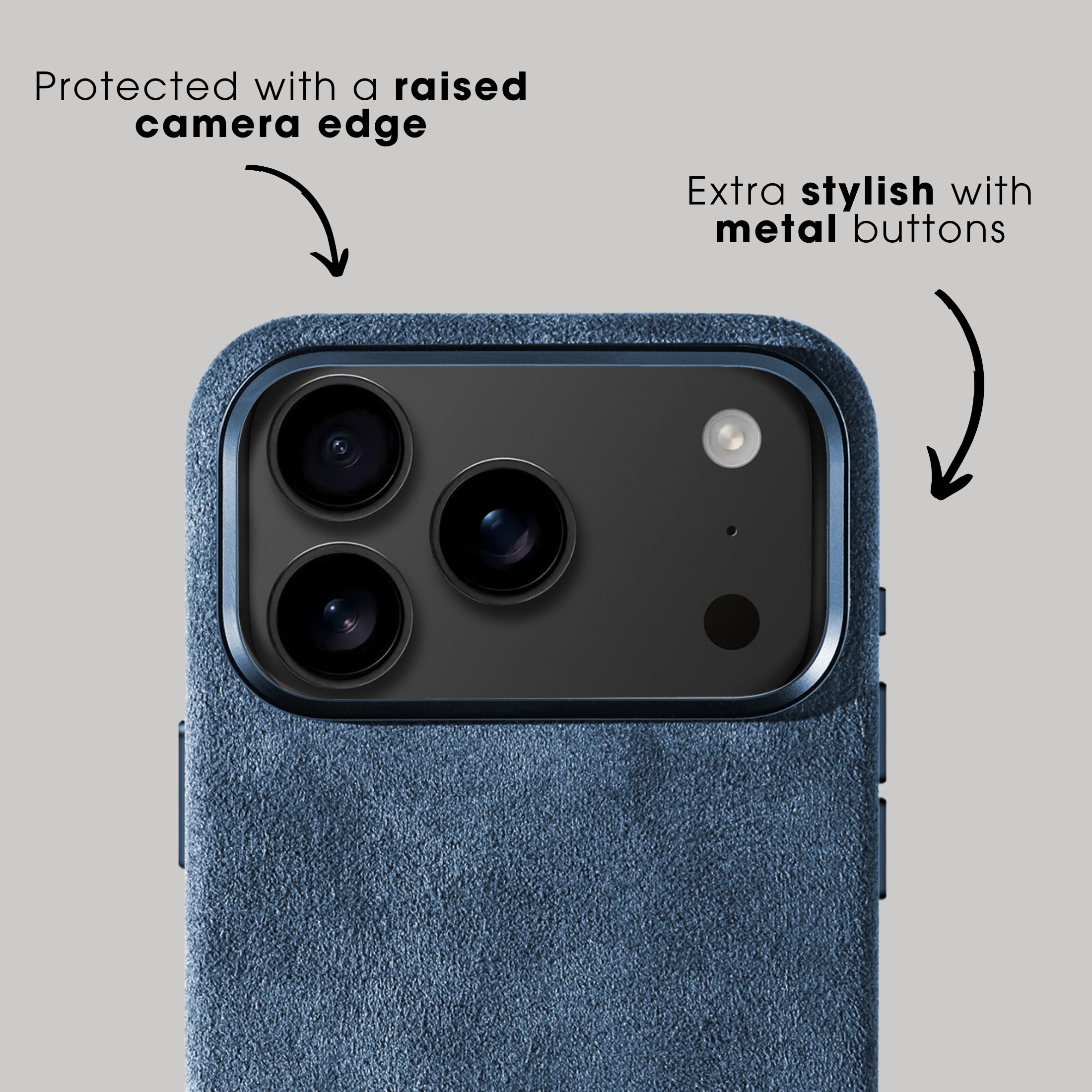 iPhone 17 Pro Max - Alcantara Case - Ocean Blue