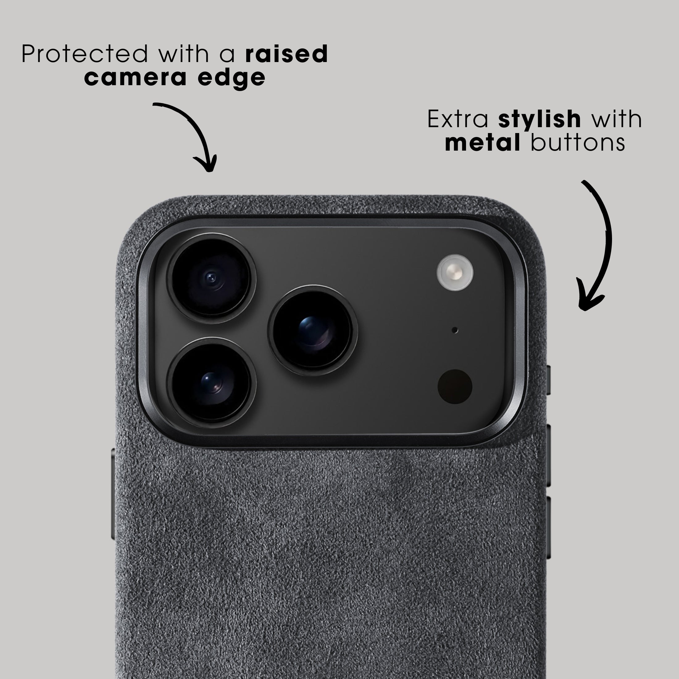 iPhone 17 Pro - Alcantara Case - Space Grey