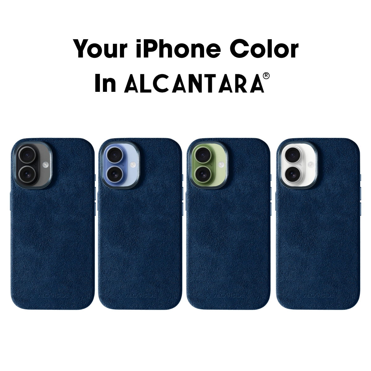 iPhone 17 - Alcantara Case - Navy Blue
