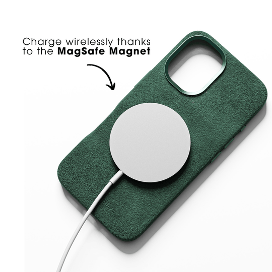 iPhone 16e - Alcantara Case- Midnight Green