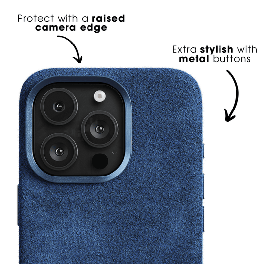 iPhone 16 Pro Max - Alcantara Case - Ocean blue