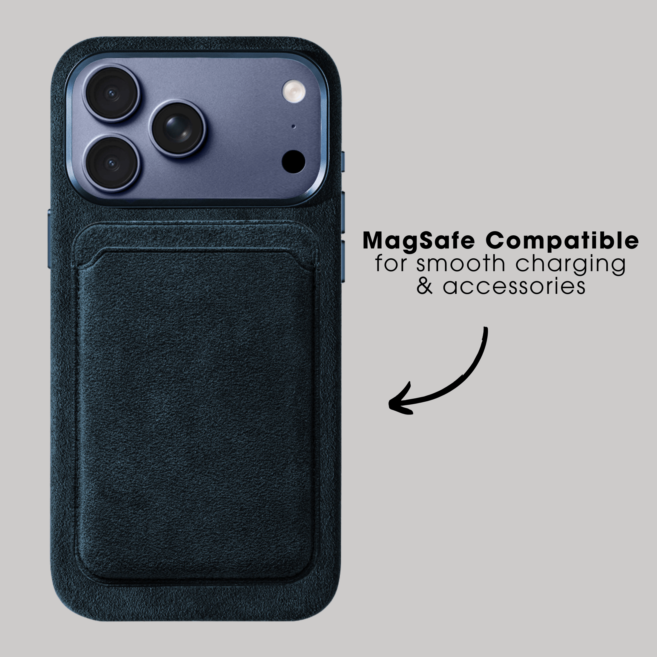 iPhone 17 Pro - Alcantara Case - Navy Blue