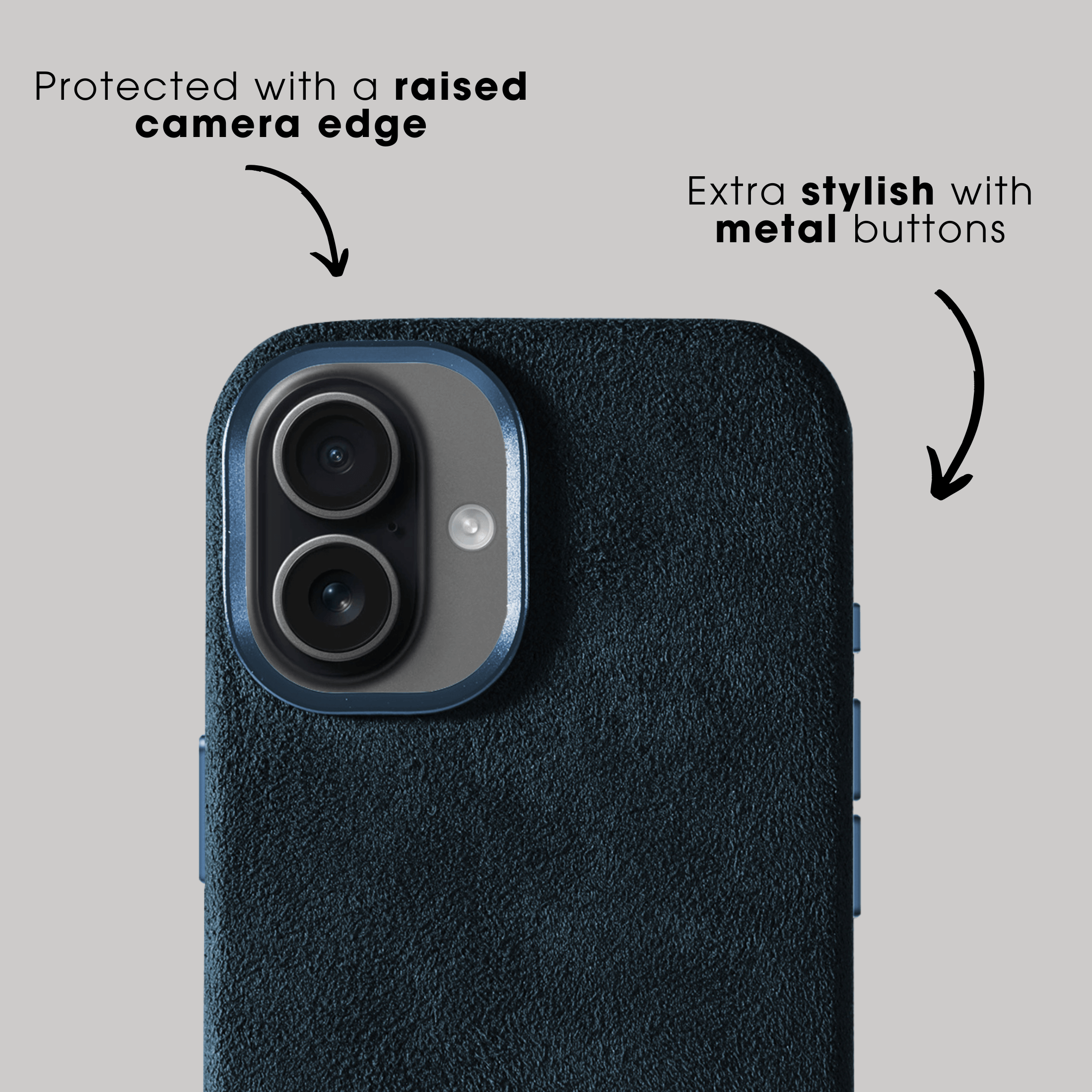 iPhone 17 - Alcantara Case - Navy Blue