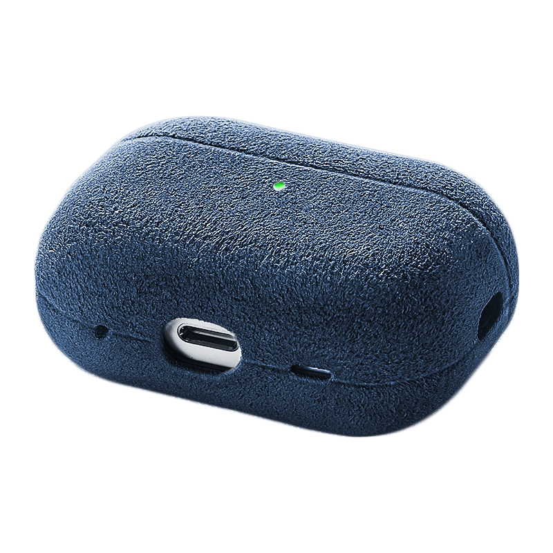 AirPods Pro (2e Generatie) Alcantara Hoesje - Ocean Blue