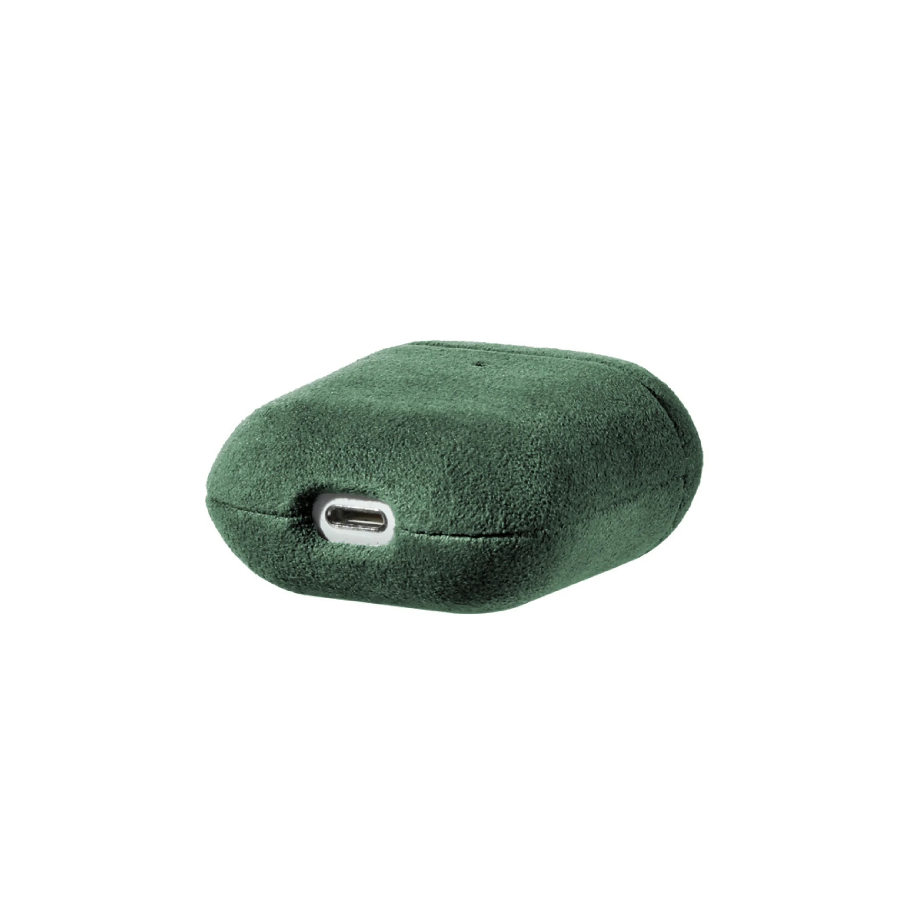 Alcantara-Hülle für AirPods 1/2 Generation – Alpingrün