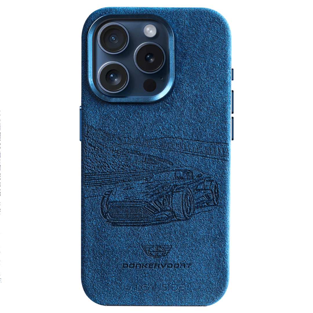 Donkervoort F22 Limited Edition Zandvoort 2 - iPhone Alcantara Case - Ocean Blue - Alcanside