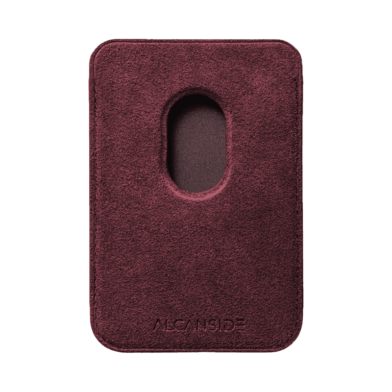 Alcantara MagSafe Wallet - Red - Alcanside