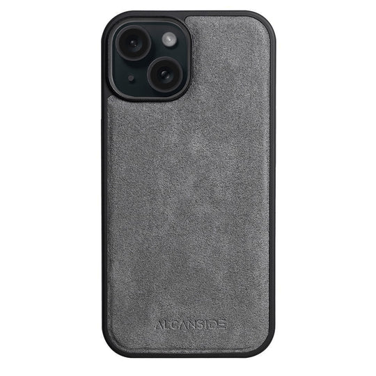 iPhone 15 - Alcantara Back Cover - Nardo Gray