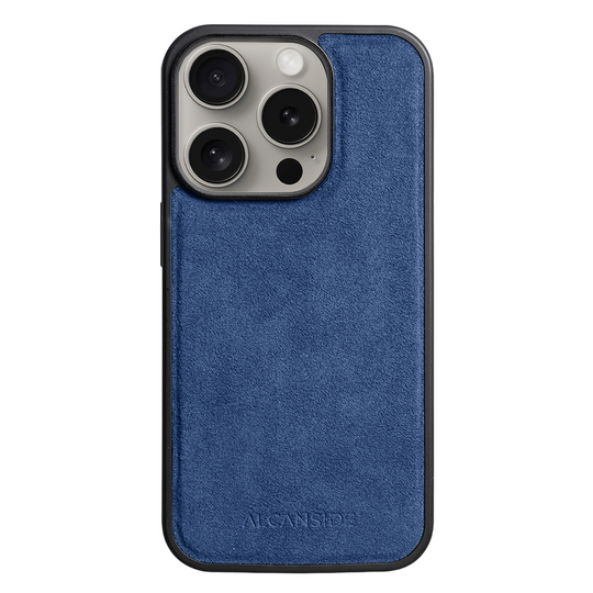 iPhone 15 Pro Max - Alcantara Back Cover - Ocean Blue