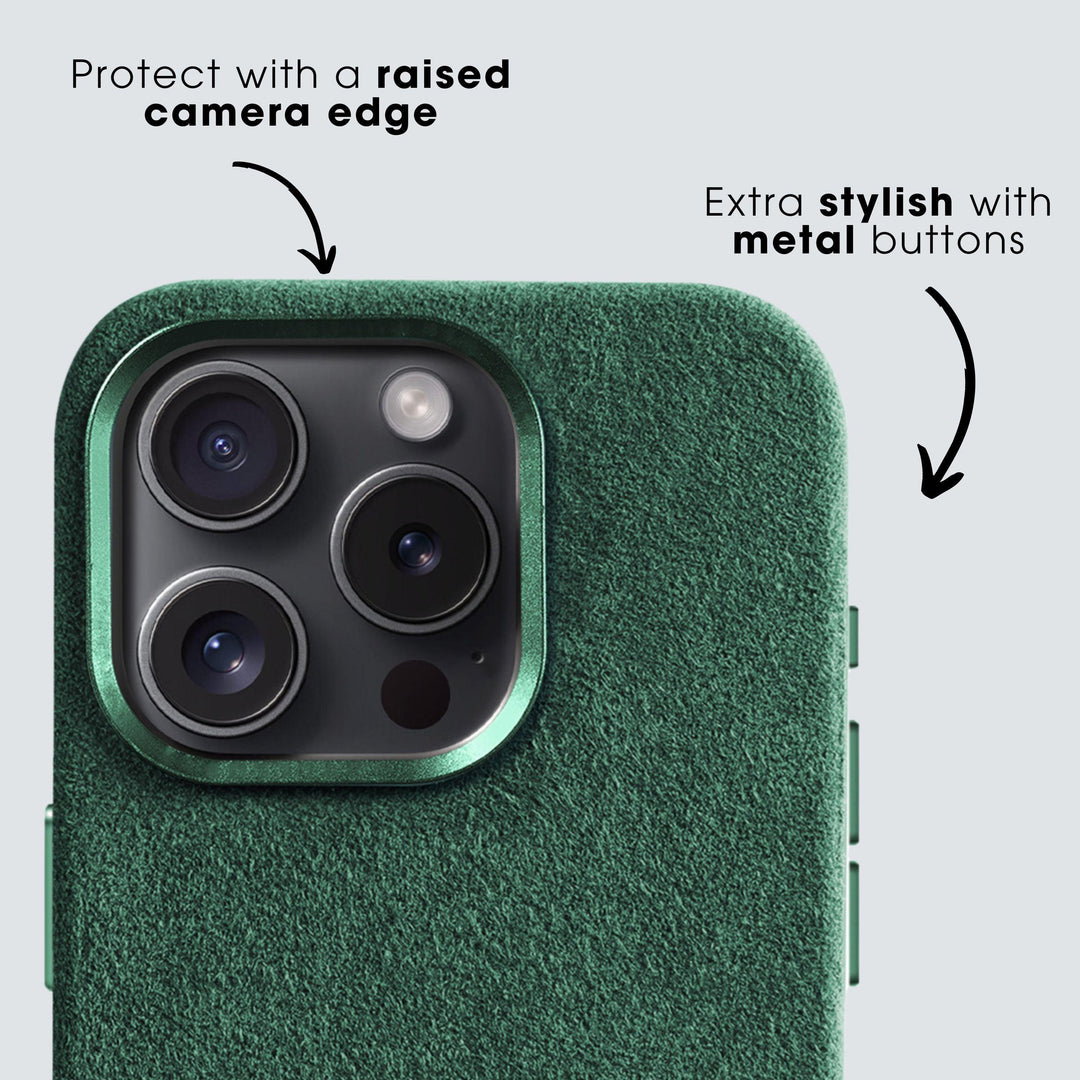 iPhone 14 Plus - Alcantara Case- Midnight Green - Alcanside