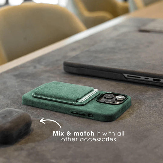 iPhone 11 - Alcantara Case- Midnight Green - Alcanside