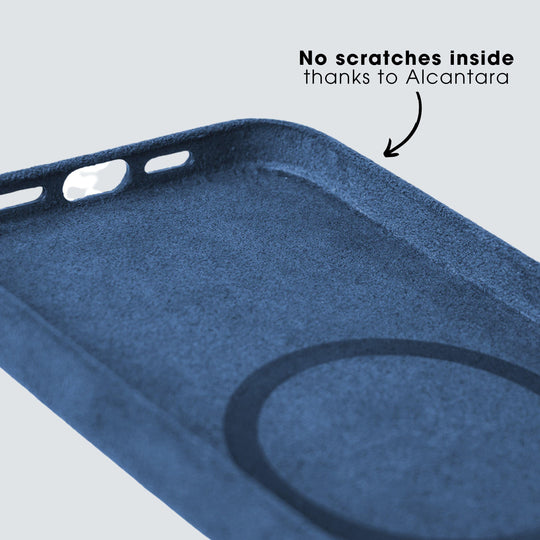 iPhone 12 Pro Max - Alcantara Case - Ocean blue - Alcanside