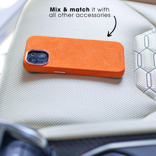 Limited Edition - iPhone 11 - Alcantara Case - Orange - Alcanside