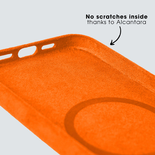 Limited Edition - iPhone 11 - Alcantara Case - Orange - Alcanside