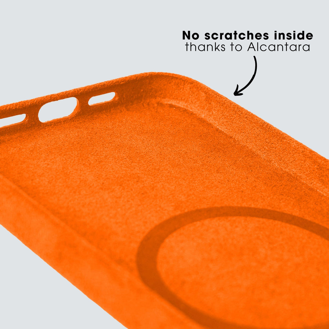 Limited Edition - iPhone 13 Pro Max - Alcantara Case - Orange - Alcanside