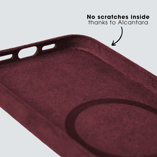 iPhone 15 Pro - Alcantara Case - Red - Alcanside