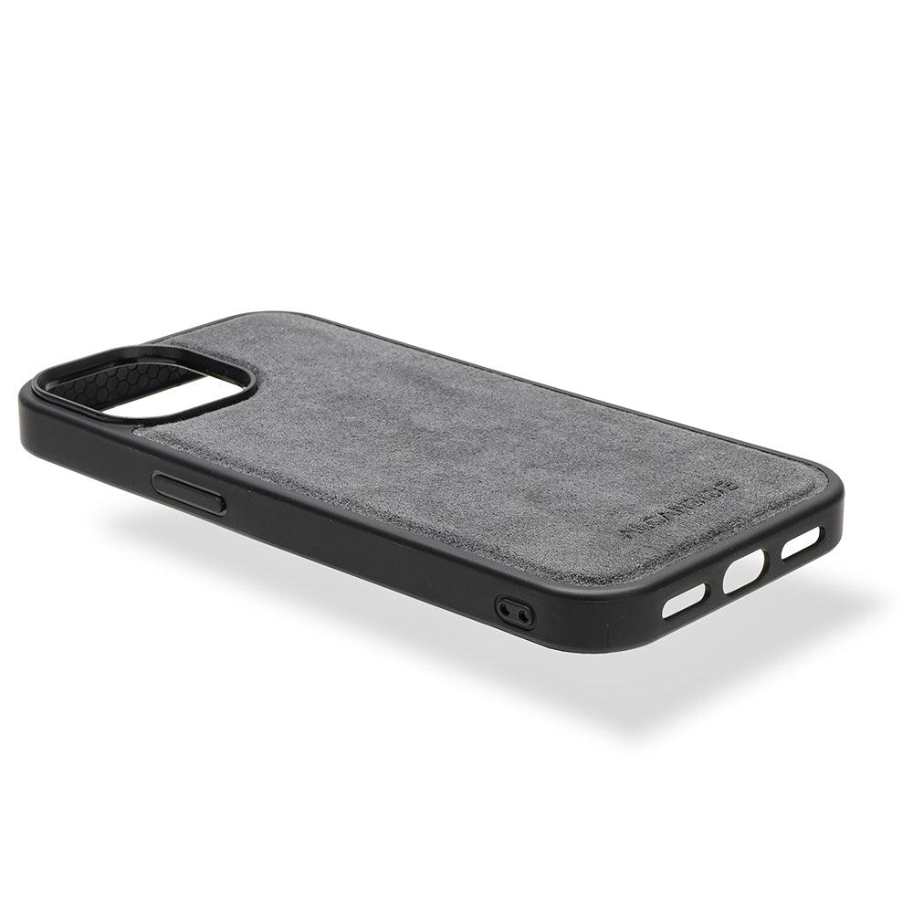 iPhone 15 Plus - Alcantara Case With MagSafe Magnet - Space Grey - Alcanside