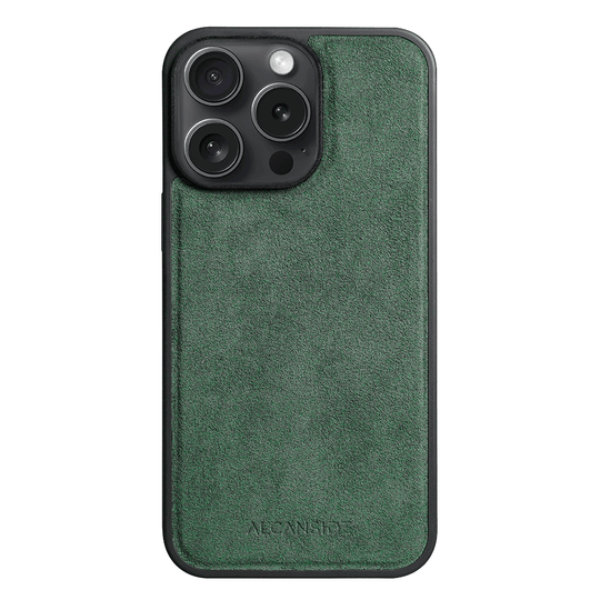 iPhone 12 & 12 Pro - Alcantara Case With MagSafe Magnet - Midnight Green - Alcanside