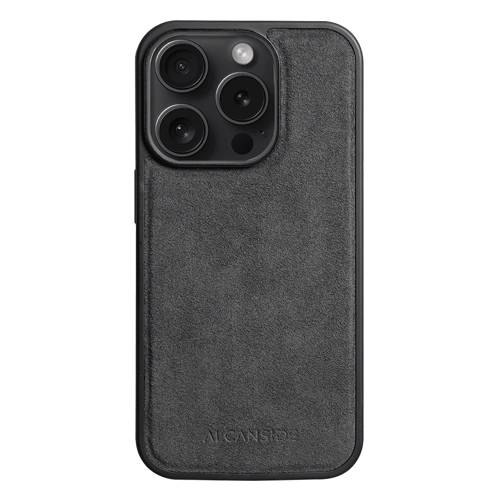 iPhone 14 Pro Max - Alcantara Case With MagSafe Magnet - Space Grey - Alcanside