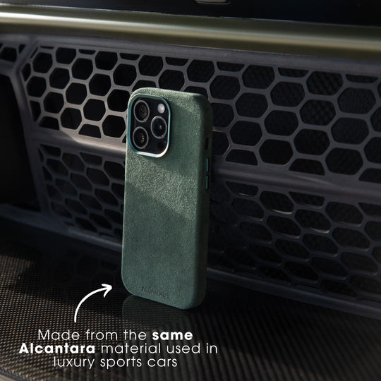 iPhone Alcantara Case - Midnight Green