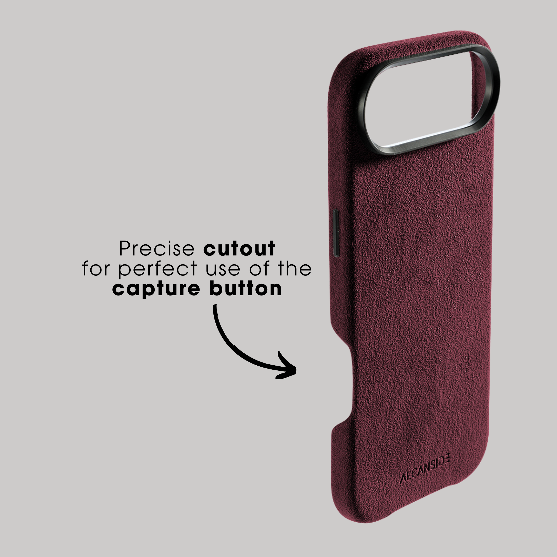iPhone 17 Air - Alcantara Case - Wine Red