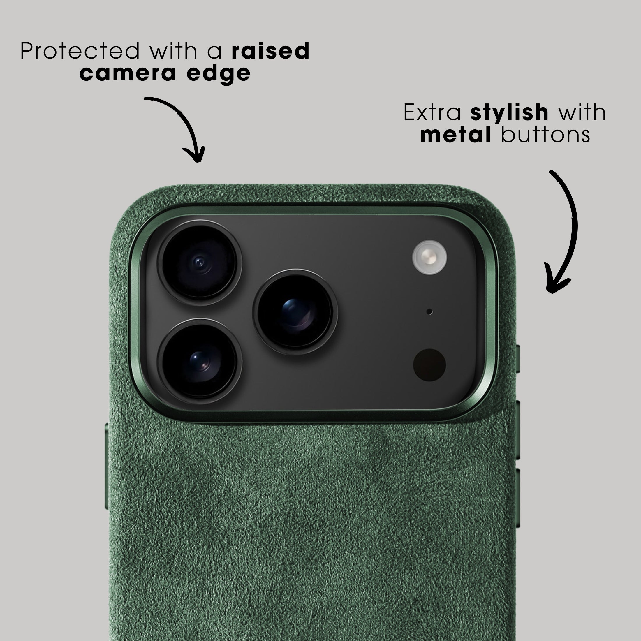 iPhone 17 Pro Max - Alcantara Case - Midnight Green