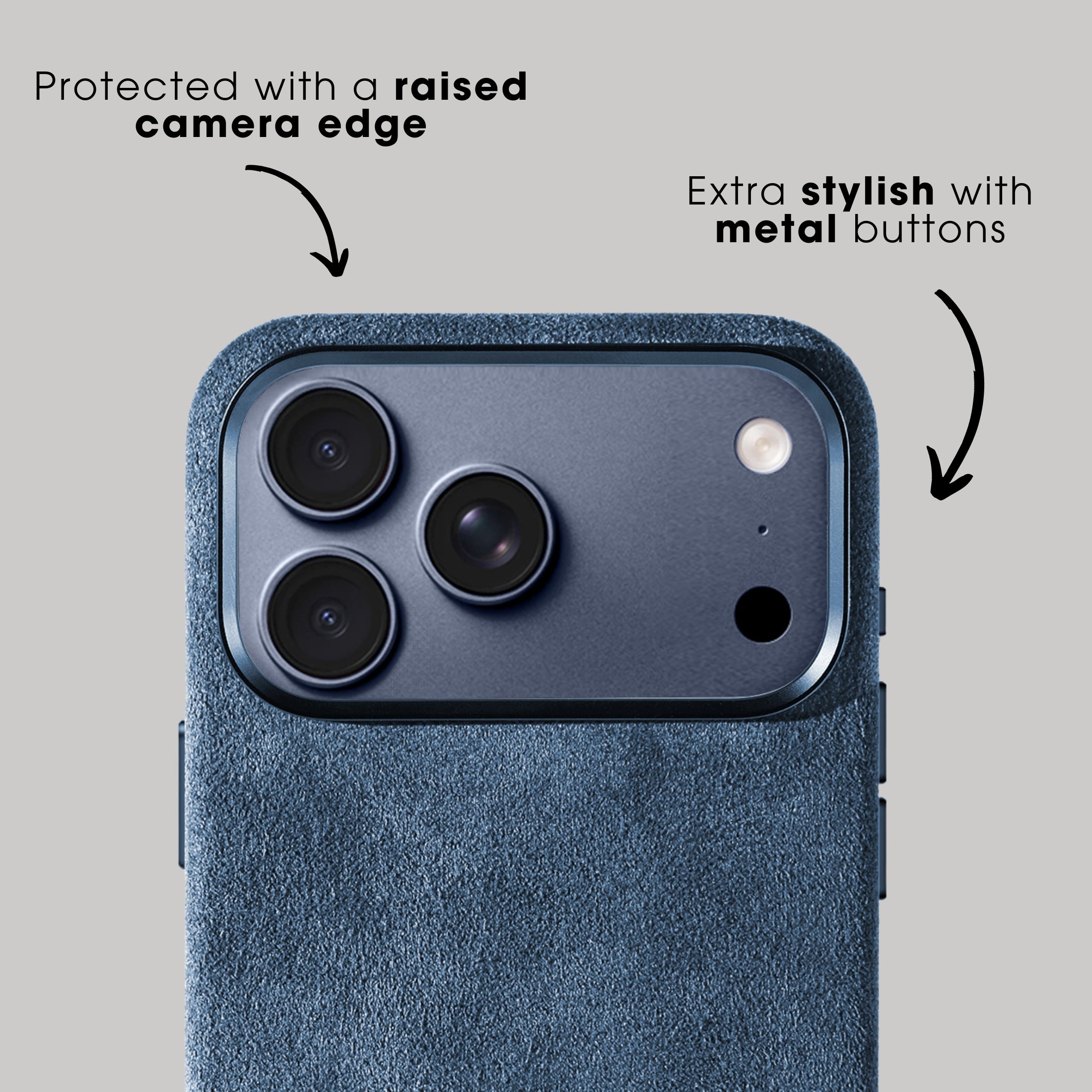 iPhone 17 Pro Max - Alcantara Case - Ocean Blue