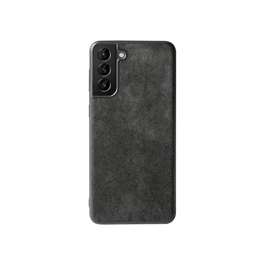 Samsung Galaxy S21FE - Alcantara Back Cover - Space Grey - Alcanside